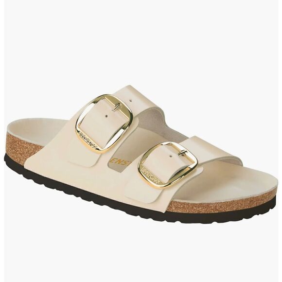 New Birkenstock Arizona Big Buckle High Shine Sandals 6.5 Medium/Narrow $190 - Picture 4 of 11